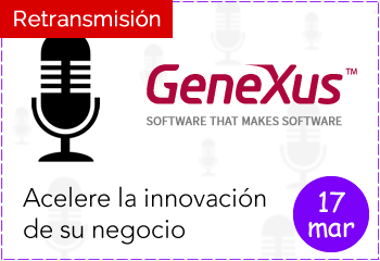 «Acelere la innovación de su negocio  con GeneXus y SAP», 17 de Marzo