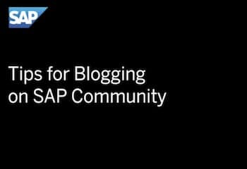 Consejos para publicar blogs en la comunidad global de SAP