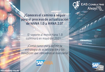 ¿Conoces el camino a seguir para el proceso de actualización de HANA 1.0 a HANA 2.0?