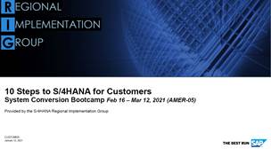 10 steps S4 for Customers