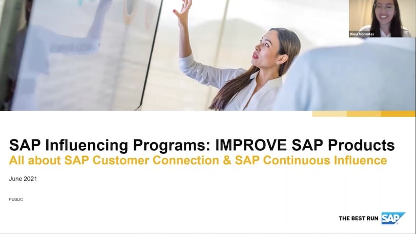 SAP Customer Influence y SAP Improvement Finder
