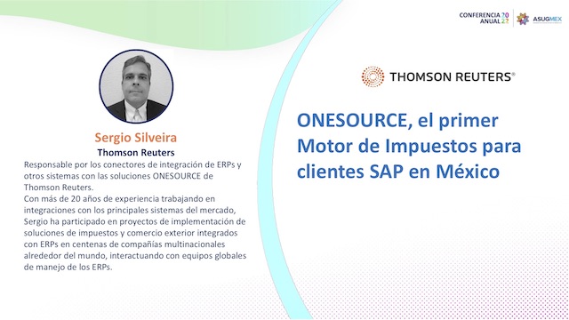 ONESOURCE, el primer Motor de Impuestos para clientes SAP en México