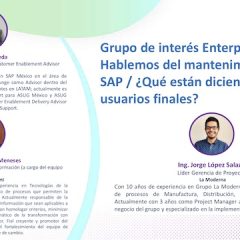 Grupo de interés Enterprise Support – Hablemos del mantenimiento con SAP / ¿Qué están diciendo los usuarios finales?