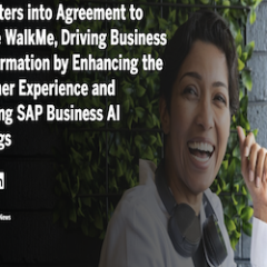 SAP llega a un acuerdo para adquirir WalkMe, impulsando la transformación empresarial al mejorar la experiencia del cliente y enriquecer las ofertas de SAP Business AI