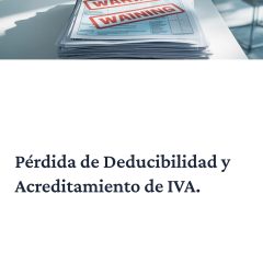 Pérdida de deducibilidad y acreditamiento de IVA