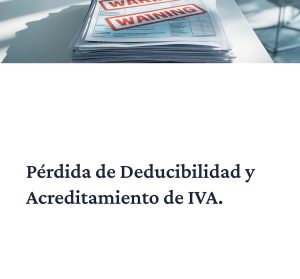 Pérdida de deducibilidad y acreditamiento de IVA