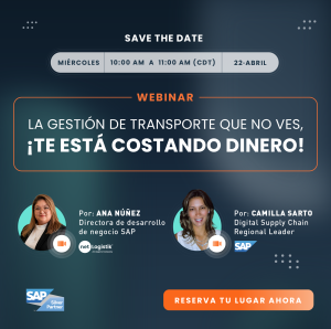 WEBINAR SAVE THE DATE  22 ABRIL    10:00 AM A 11:00 AM (CDT)
