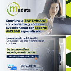 🚀 Convierte a SAP S/4HANA con confianza, y continúa evolucionando con soporte AMS SAP especializado.