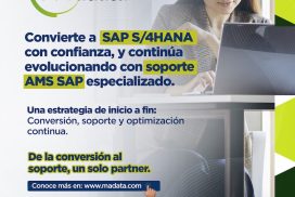 🚀 Convierte a SAP S/4HANA con confianza, y continúa evolucionando con soporte AMS SAP especializado.