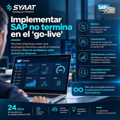 Implementar SAP es solo el comienzo. Hacerlo evolucionar es donde se genera valor
